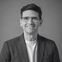 Portrait of Savvas in black and white