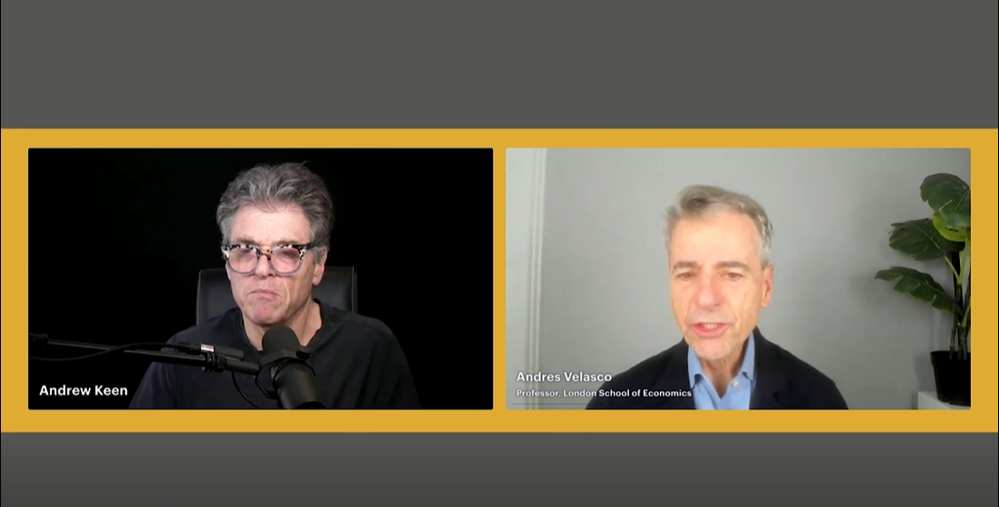 Andres Velasco appearing on the Keen on America podcast