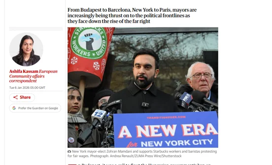 Screenshot of Guardian article