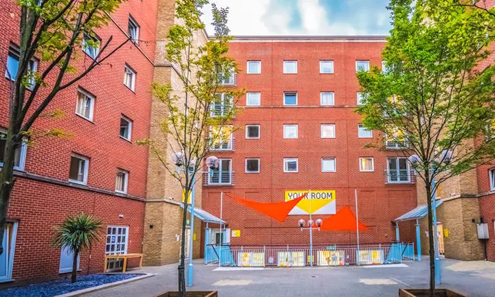 An exterior view of the Sidney Webb House accommodation building at LSE