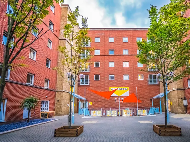 An exterior view of the Sidney Webb House accommodation building at LSE