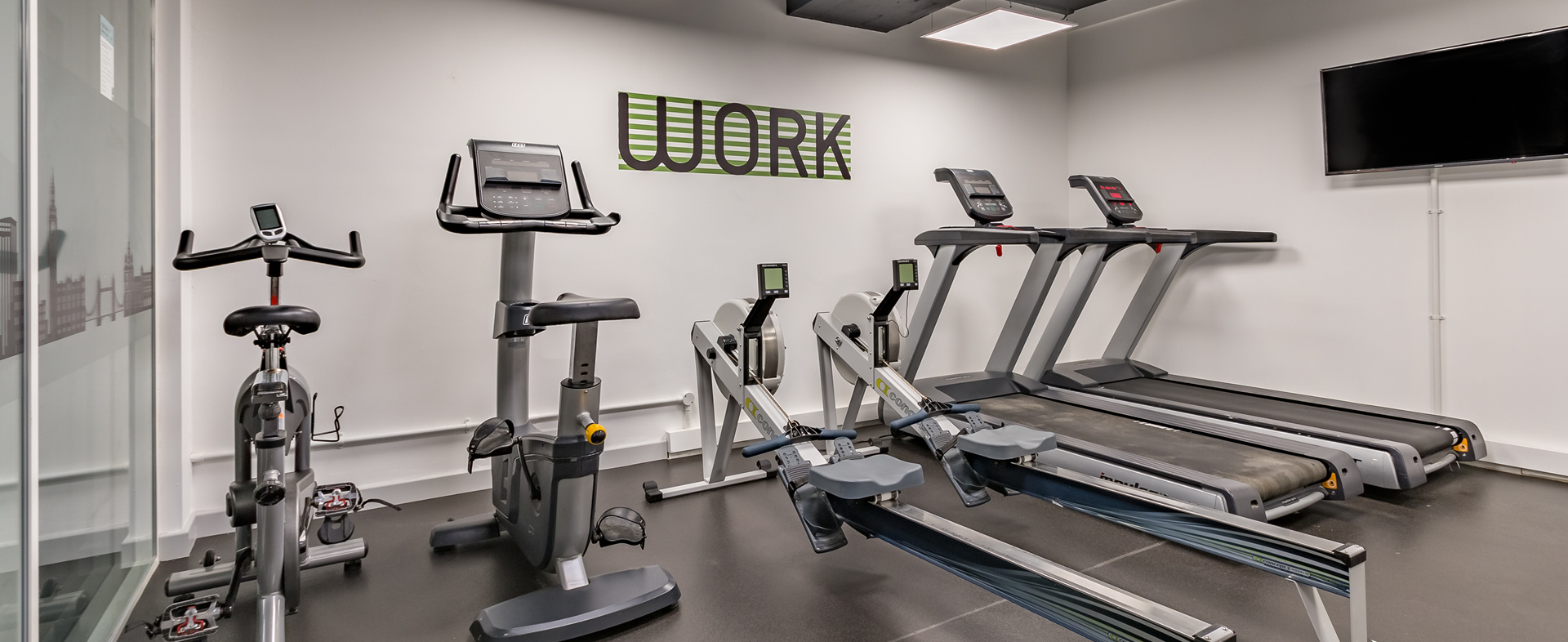The gym at the Sidney Webb House accommodation building at LSE