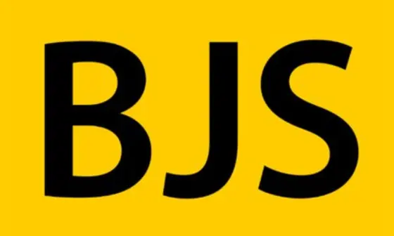 BJS logo, "BJS" black font on yellow background