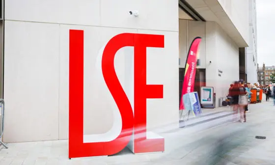 LSE sign outside the Marshall Building