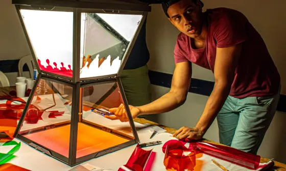 Don Slater research project - man with a lantern