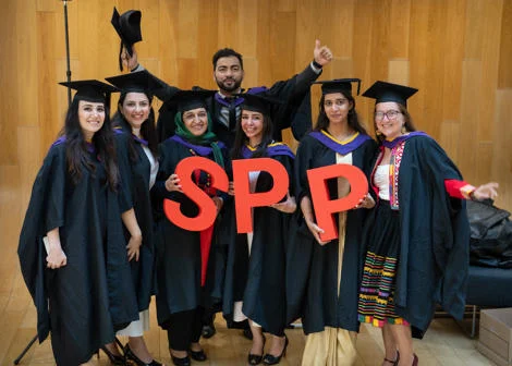 SPP graduation 2025 with foam letters