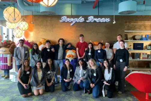 Group of students smiling