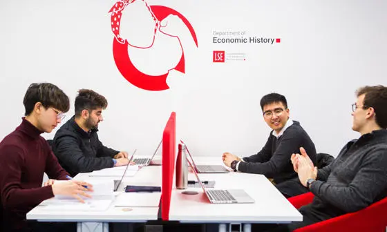 Group of students working at desks