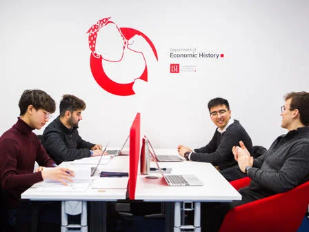 Group of students working at desks