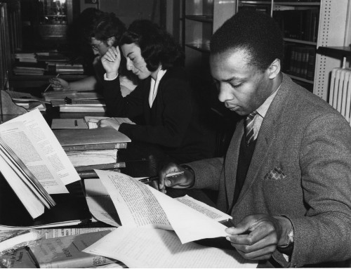 Students studying in the Old Library History Reading Room in 1964