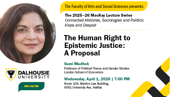 Sumi Madhok MacKay lecture series poster
