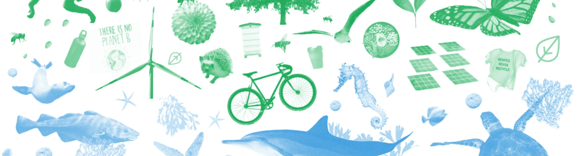 sustainability-themed graphic