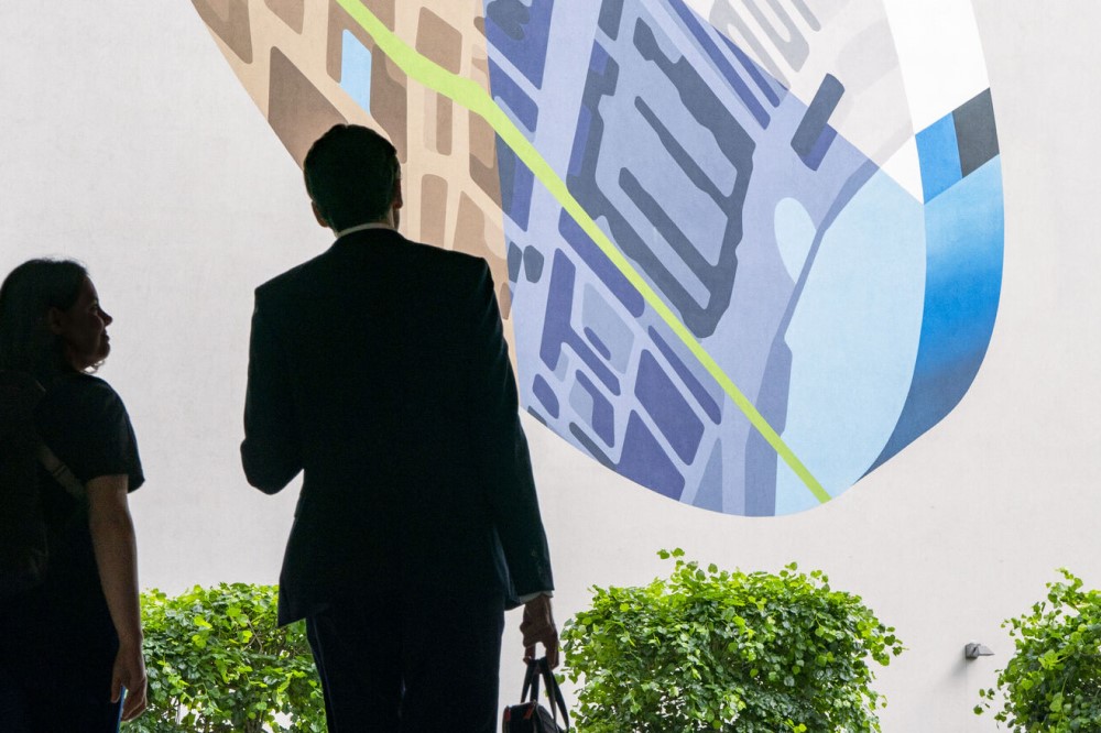 Mural in LSE's CBG square