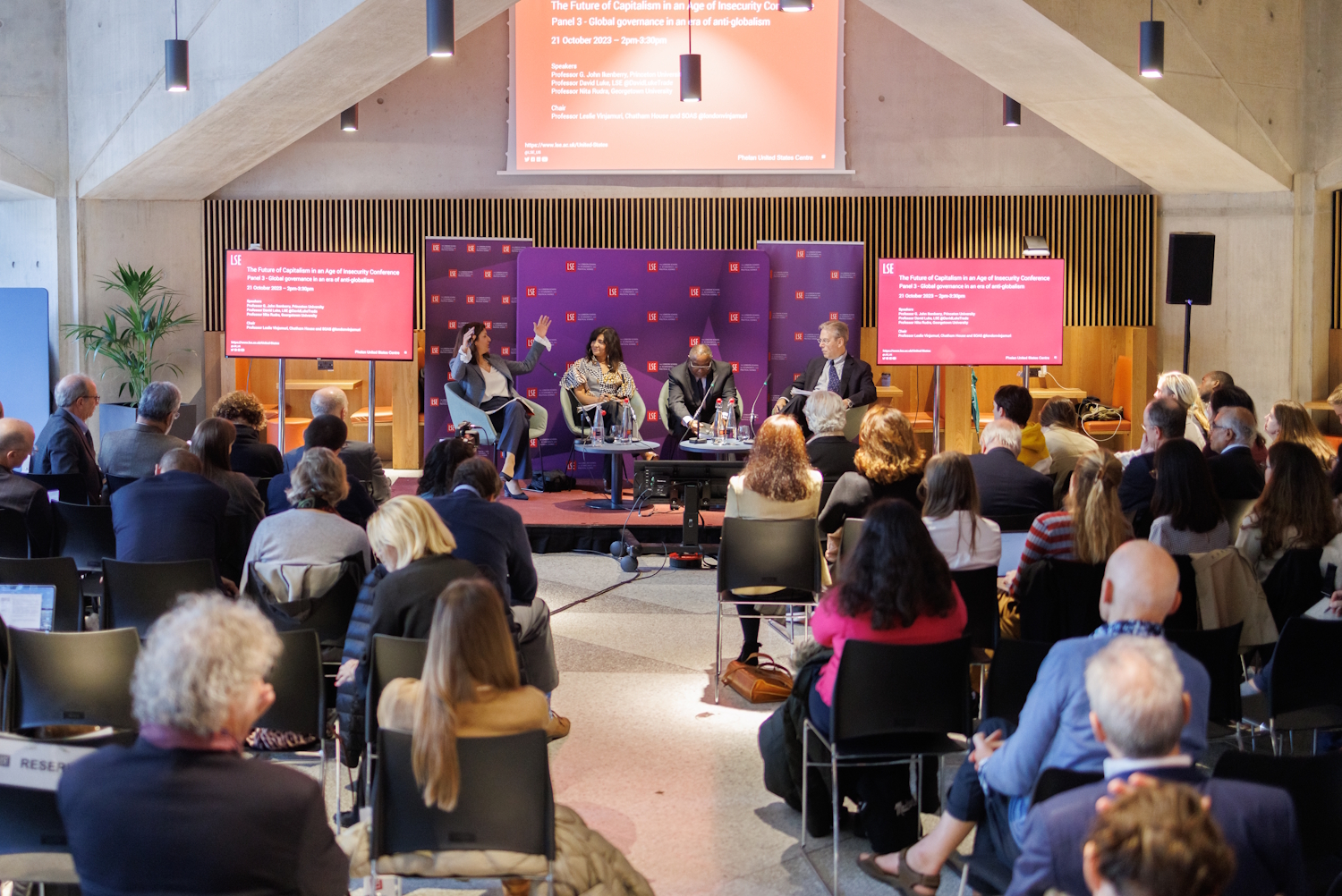View of an academic conference keynote event