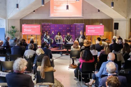 View of an academic conference keynote event