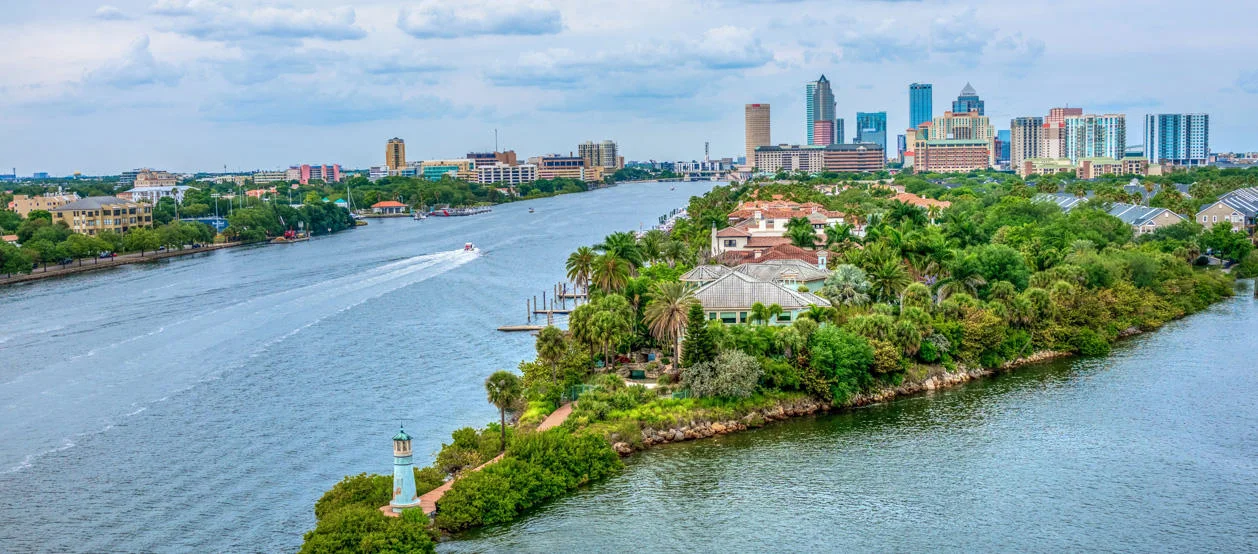 View of Tampa city.