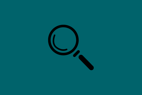 teal magnifying glass