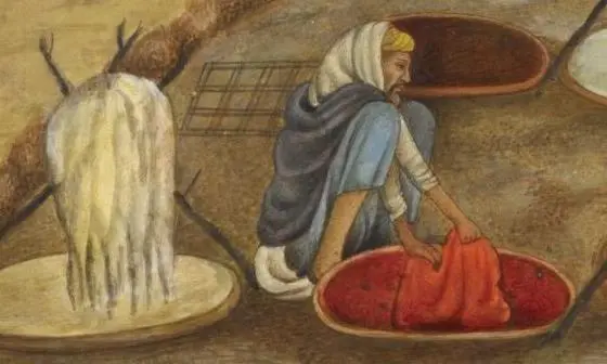 bengali man dying cloth
