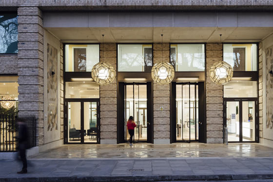An exterior view of The Garden Halls accommodation building at LSE