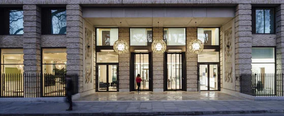 An exterior view of The Garden Halls accommodation building at LSE