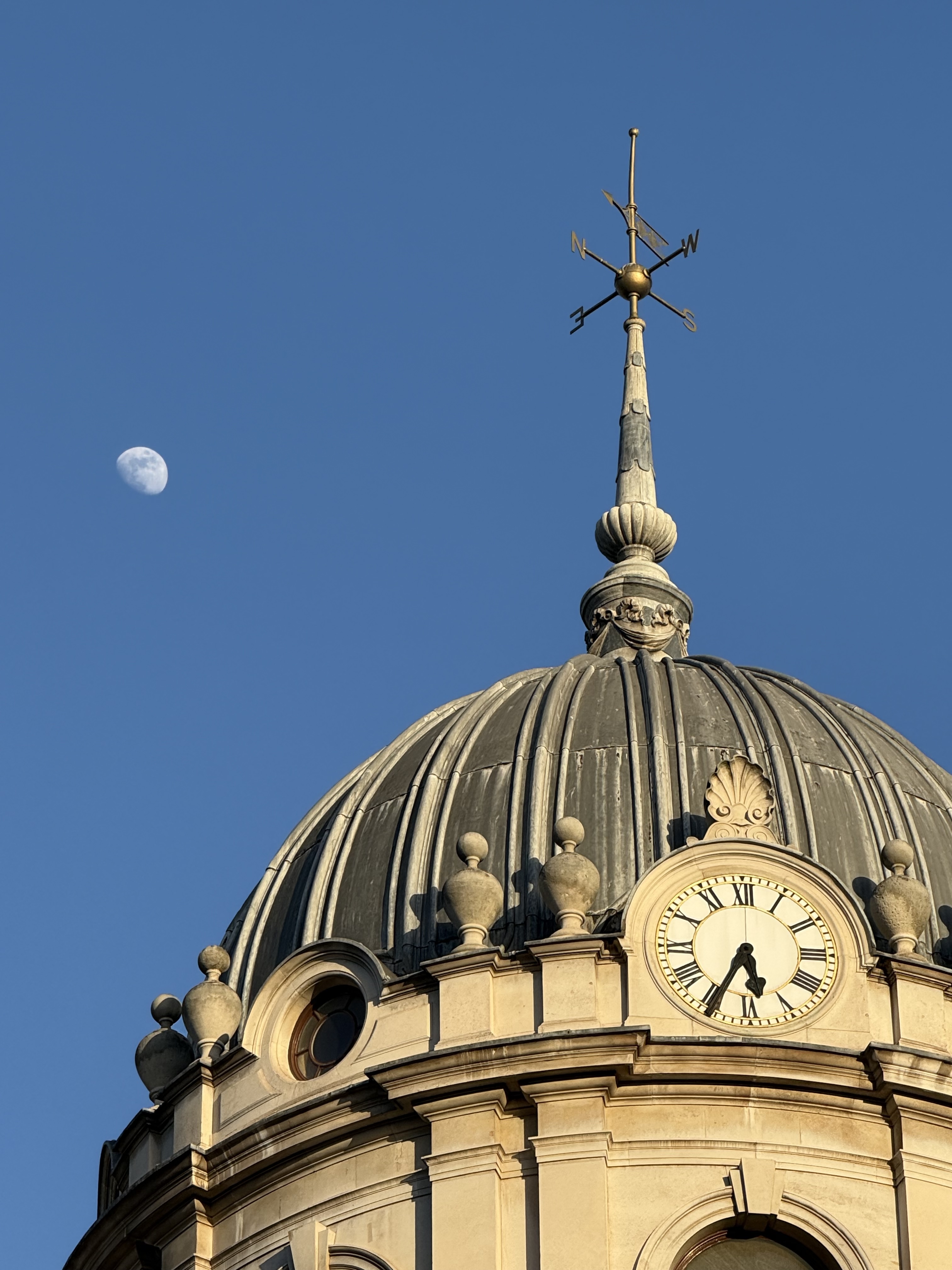 rotunda spire and moon