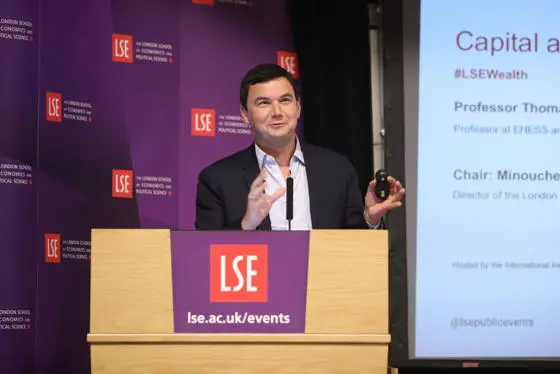 Thomas Piketty speaking at LSE.