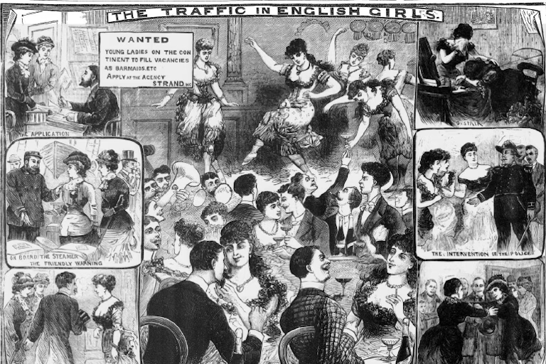 The illustration published along with the story in the Illustrated Police News on May 2 1885. Royal Historic Society