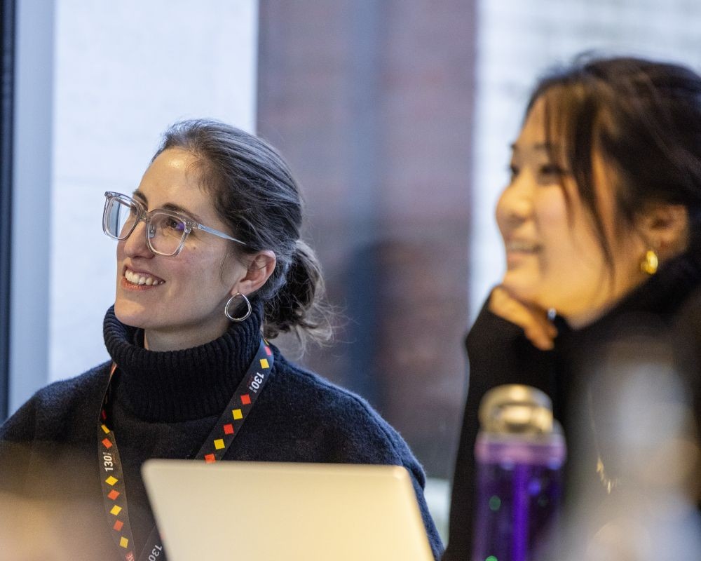 Two EMSc students in class
