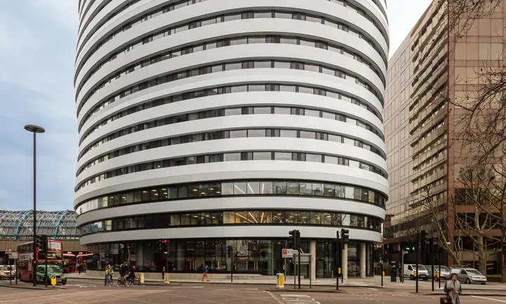 An exterior view of the urbanest Westminster Bridge accommodation building at LSE