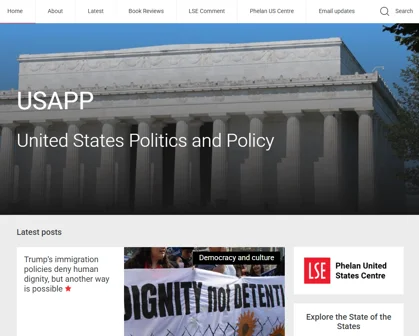 Home page of USAPP blog