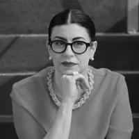 profile photograph of Vanessa Rubio-Márquez in black and white