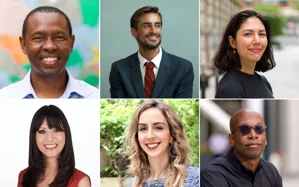 Collage of headshots of all twelve Global Alumni Board members.