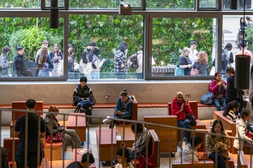 Students on campus