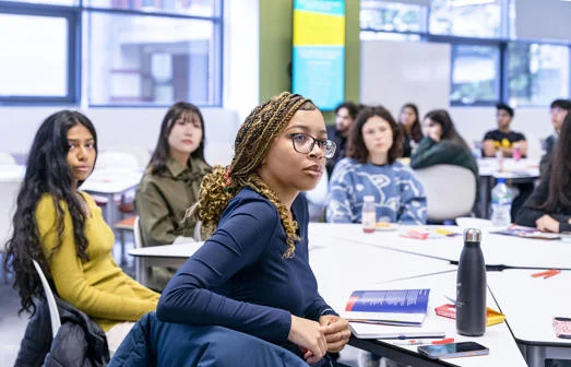 LSE students in classroom during Welcome 2025