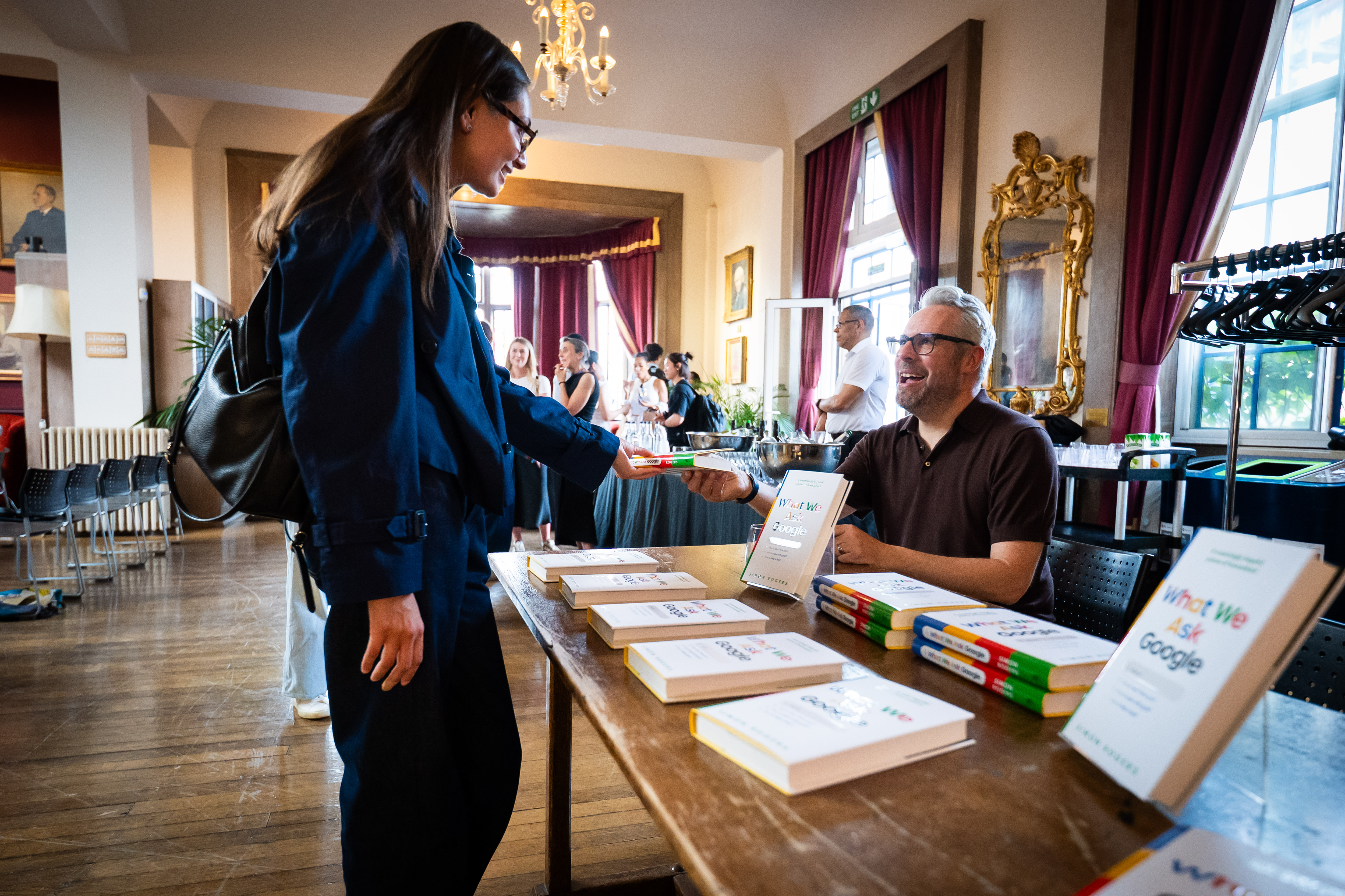 Woman gets book signed