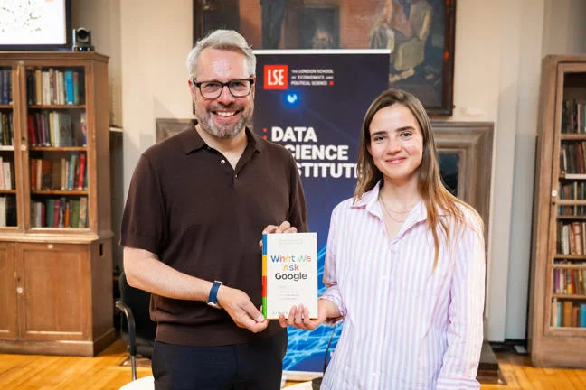 Simon Rogers with Dr Anuschka Schmitt