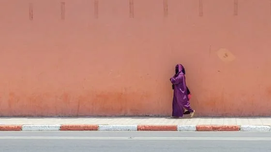 Woman on the road