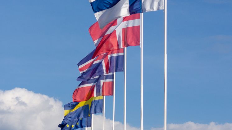 Series of European flags.