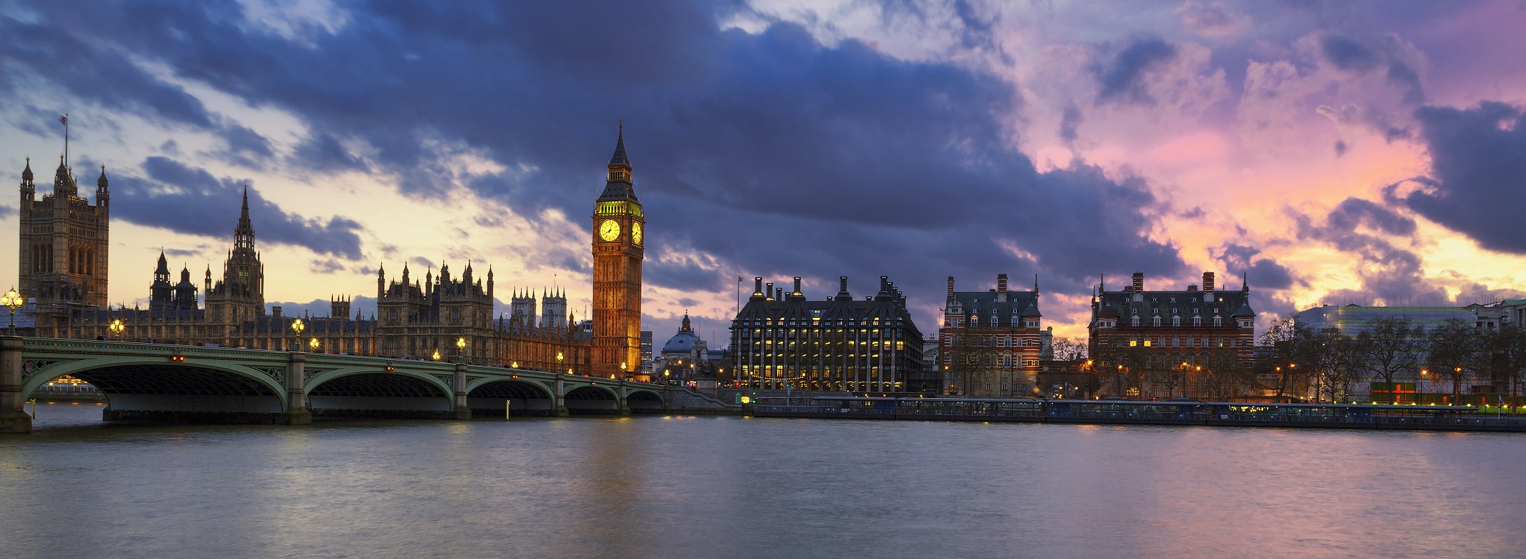 London panorama night view
