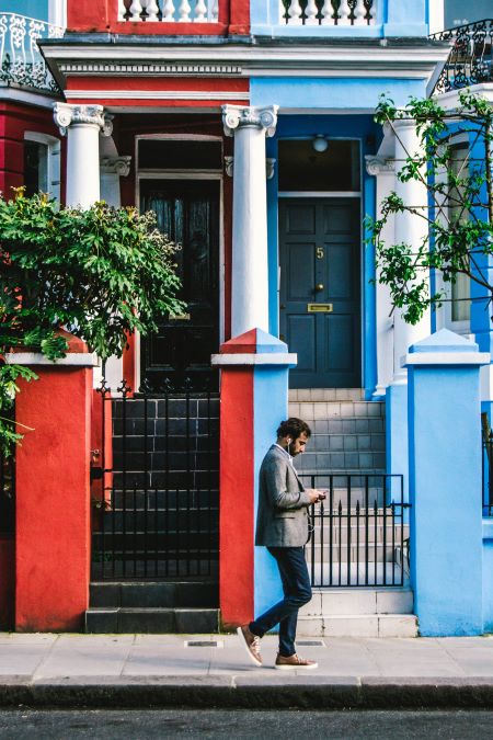 Man walking in London