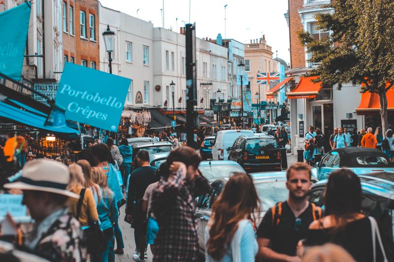 Portobello street scene