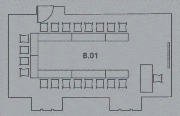 Floorplan of SAL.B.01