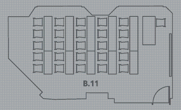 Floorplan of SAL.B.11