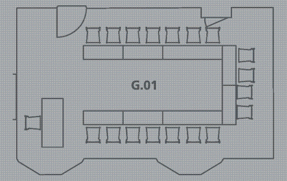 Floorplan of SAL.G.01