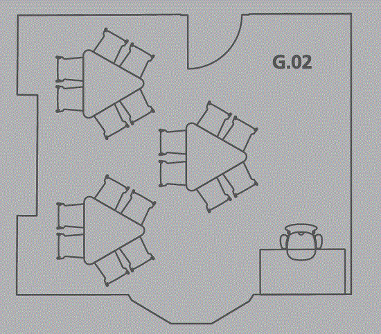 Floorplan of SAL.G.02