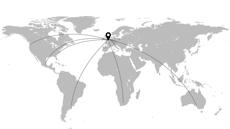 Trade world map