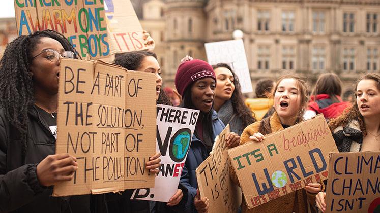 Climate change protest