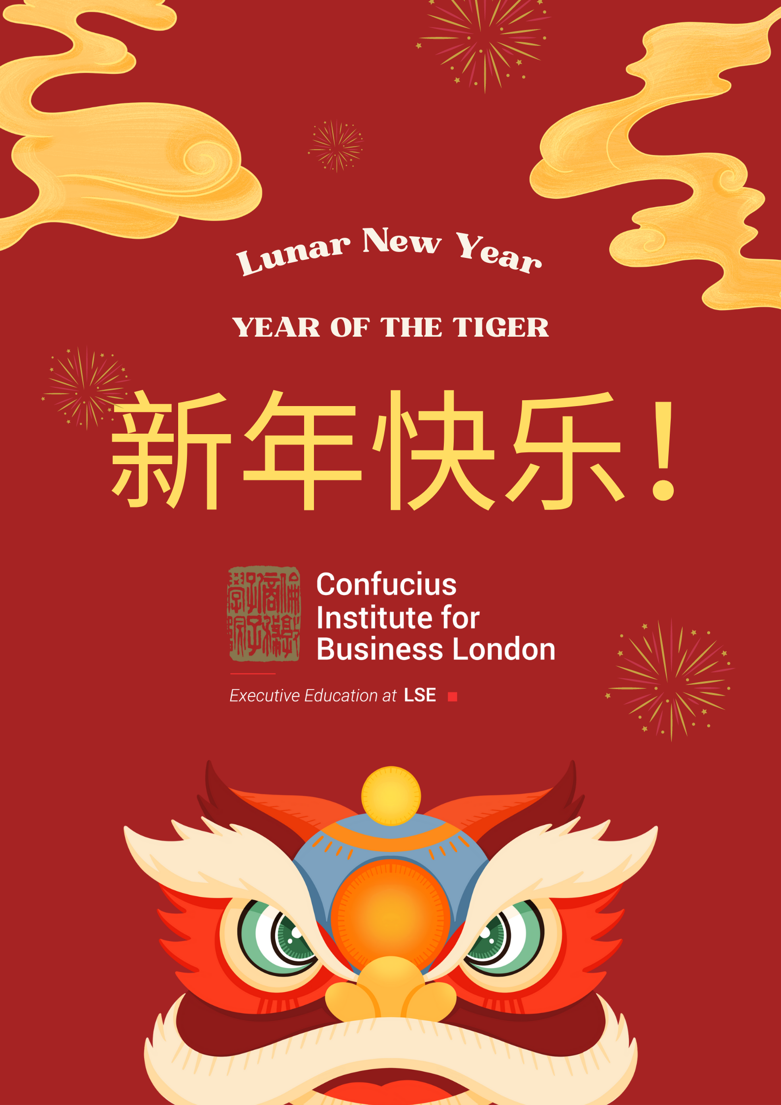 Modern Gold Gong Xi Fa Cai Poster