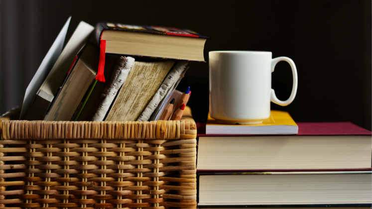 Books and cup