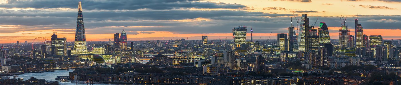 London City Skyline Evening